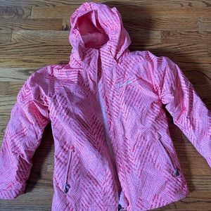 Columbia ski jacket pink. Size 10-12yr